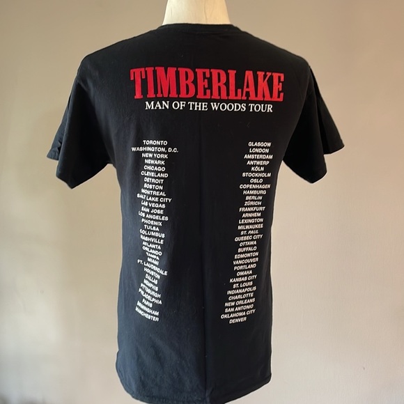 JUSTIN TIMBERLAKE ‘MEN OF THE WOODS’ concert tour T shirt  size Small - Picture 2 of 9